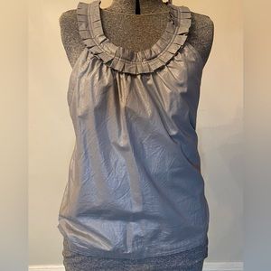 Ladies J. Crew Sleeveless top - Size 10 - Silver Color